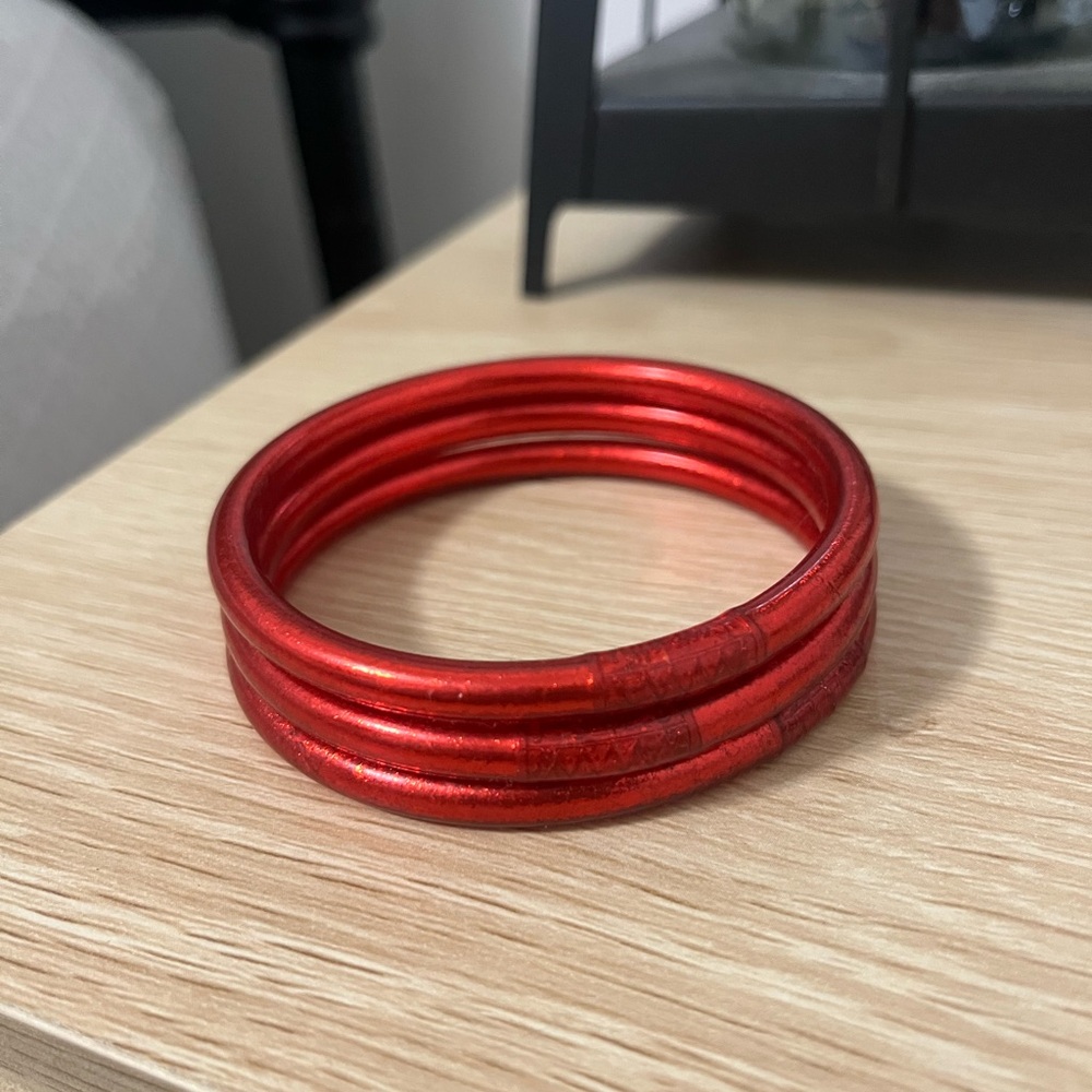 BuDhaGirl Crimson all weather bangles